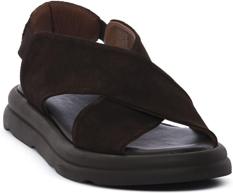 Bueno Shoes Platte sandalen BROWN DARK