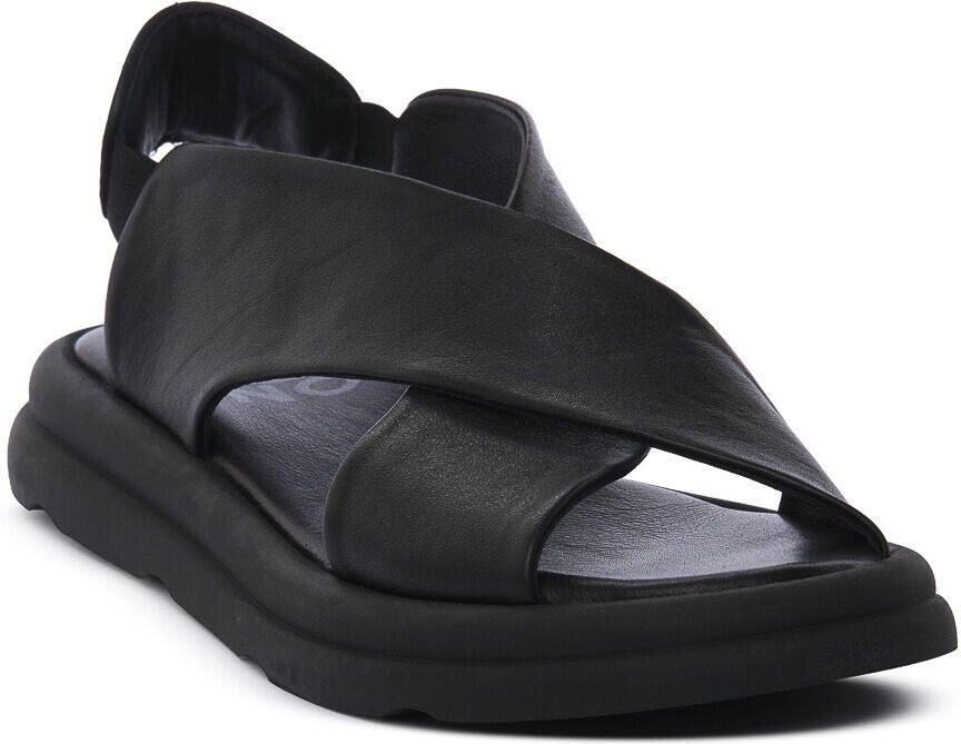 Bueno Shoes Platte sandalen NERO