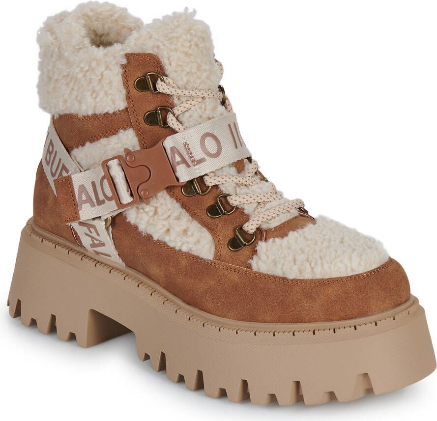 Buffalo Plateaulaarsjes Aspen Com Mid Warm Winterboots veterboots enkellaarsje met knuffelige warme voering - Foto 2