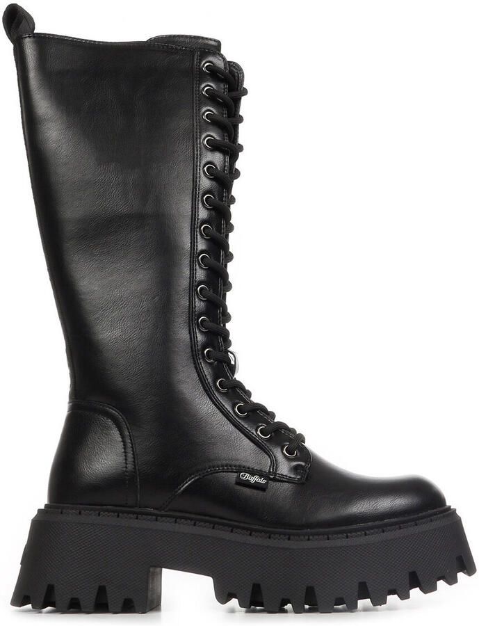 Buffalo dameslaarzen Aspen Lace Up Hi zwart