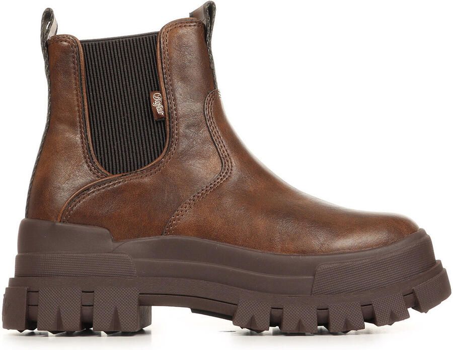 BUFFALO Chelsea boots 'Aspha' donkerbruin