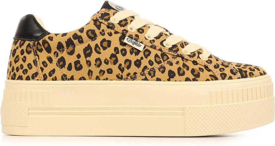 Buffalo Sneakers met all-over dierenprint