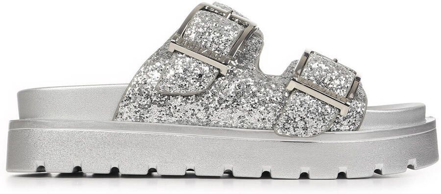 Buffalo RAYA ARI GLAM SILVER Dames Sandaal zilverkleurig - Foto 3