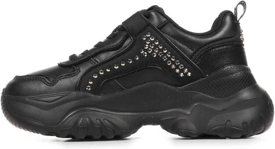 BUFFALO Sneakers laag 'Bliss Punk' zwart zilver