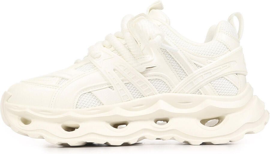 BUFFALO Sneakers laag 'Malaga' wit