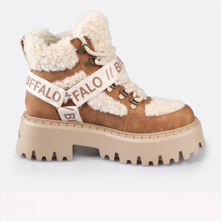 Buffalo Plateaulaarsjes Aspen Com Mid Warm Winterboots veterboots enkellaarsje met knuffelige warme voering - Foto 6