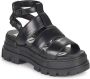 Buffalo Aspha GLD Sandaal zwart Polyurethaan Dames Basics Casual wear Street wear - Thumbnail 3