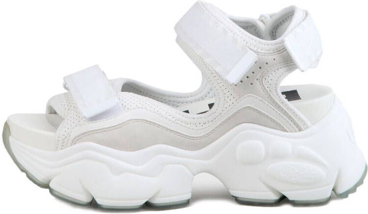 Buffalo Dames Binary O Sleehak Sandaal White Dames - Foto 8