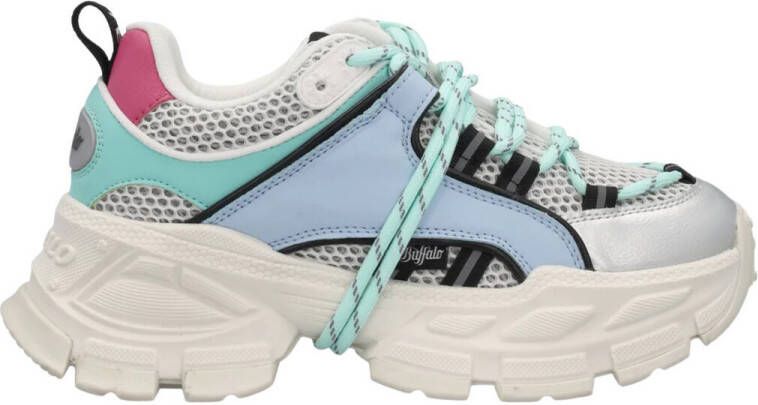 Buffalo Sneakers Baskets femme Saturn Lace Vegan Nappa Mesh