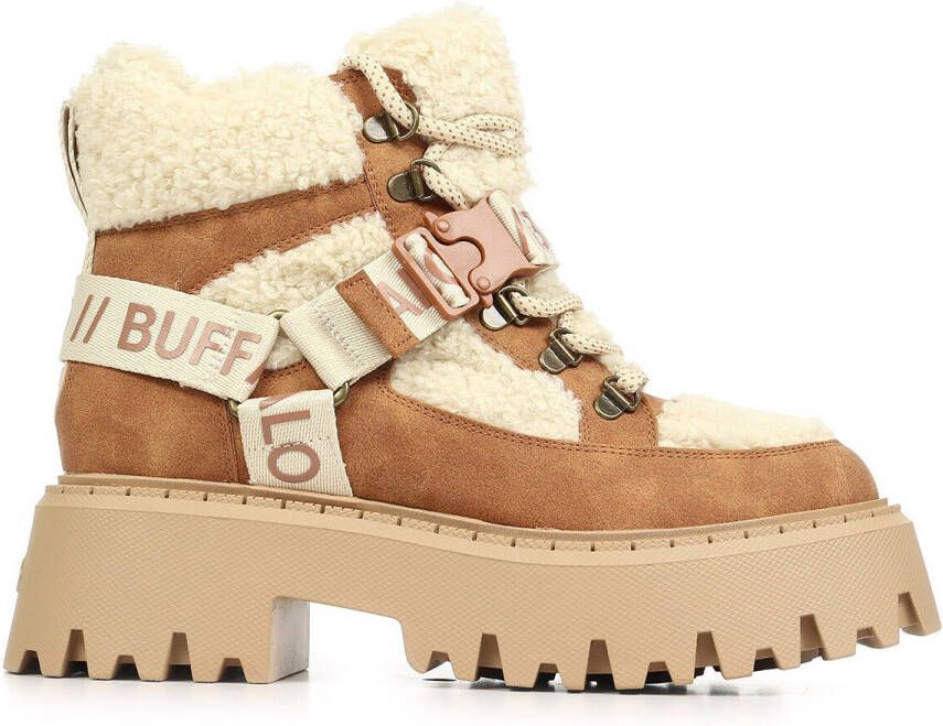 Buffalo Plateaulaarsjes Aspen Com Mid Warm Winterboots veterboots enkellaarsje met knuffelige warme voering - Foto 5