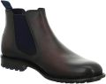 Bugatti Boots van leer met elastische inzetten model 'Bonifacio' - Donkerbruin