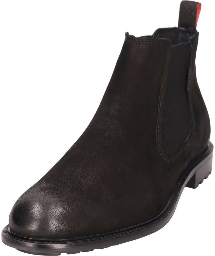 Bugatti Chelsea boots van leer met labeldetail model 'Bonifacio'