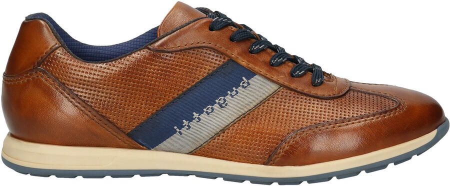Bugatti Sneakers business schoen lage schoen veterschoen met contrasterende strepen