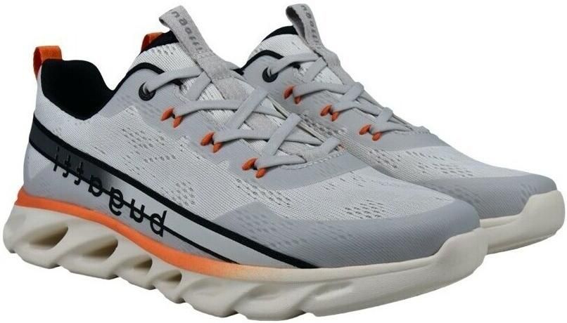 Bugatti Sneakers laag grijs zwart natuurwit - Foto 2