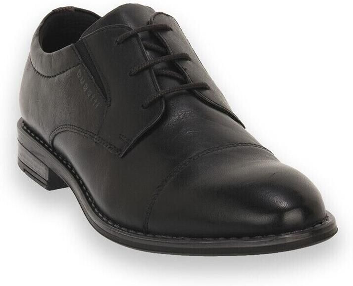 Bugatti Veterschoenen blokhak avondschoen feestelijke schoen business schoen logoprint - Foto 5