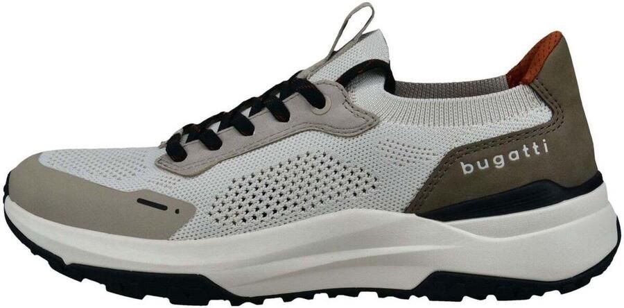 Bugatti Sneakers laag stone grey lichtgrijs zwart wit - Foto 3