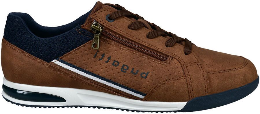 Bugatti Sneakers veterschoen lage schoen vrijetijdsschoen met contrastafwerkingen