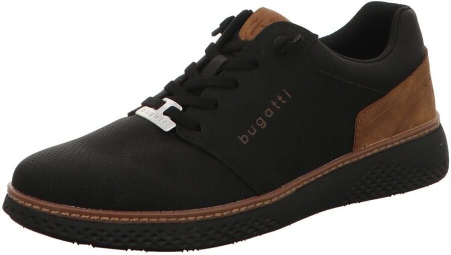 Bugatti Slip-on sneakers Lage schoen vrijetijdssneaker met perforatie elastische veters - Foto 2
