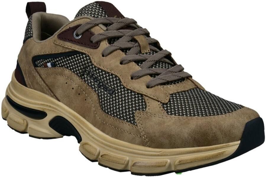 Bugatti Sneakers laag grijs aardetinten zwart