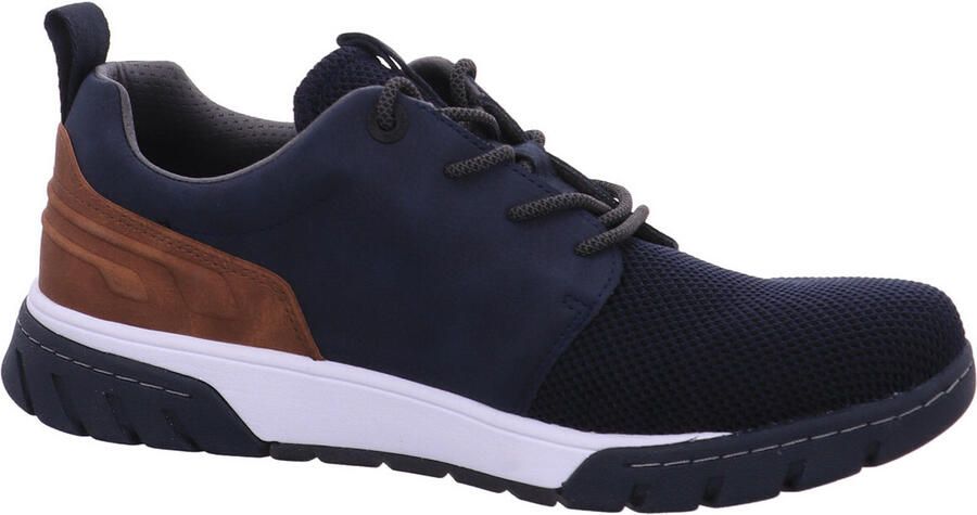 Bugatti Sneakers met label en contrastafwerking vrijetijdsschoen lage schoen veterschoen