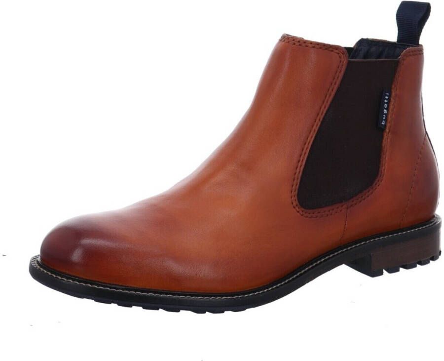 Bugatti Boots van leer met elastische inzetten model 'Bonifacio'