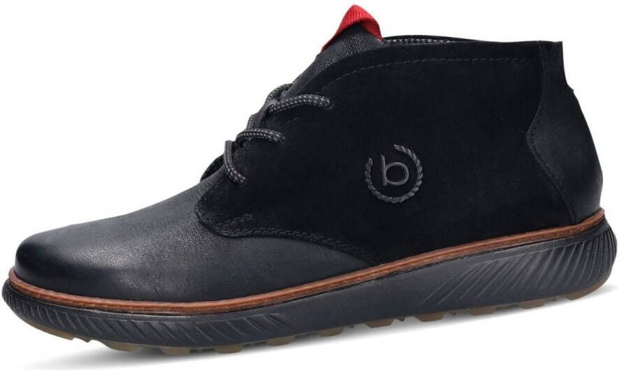 Bugatti Hoge veterschoenen met logo-embleem opzij