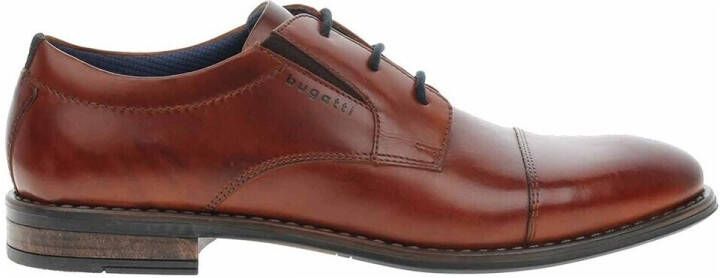 Bugatti Veterschoenen blokhak avondschoen feestelijke schoen business schoen logoprint - Foto 3