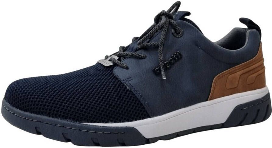 Bugatti Sneakers met label en contrastafwerking vrijetijdsschoen lage schoen veterschoen