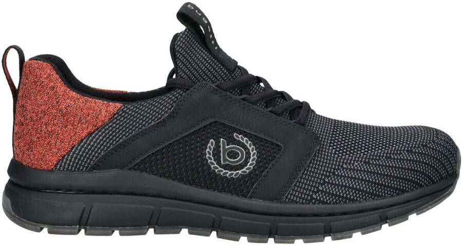 Bugatti Sneakers veterschoenen lage schoen vrijetijdsschoen contrasterende afwerking op de hiel