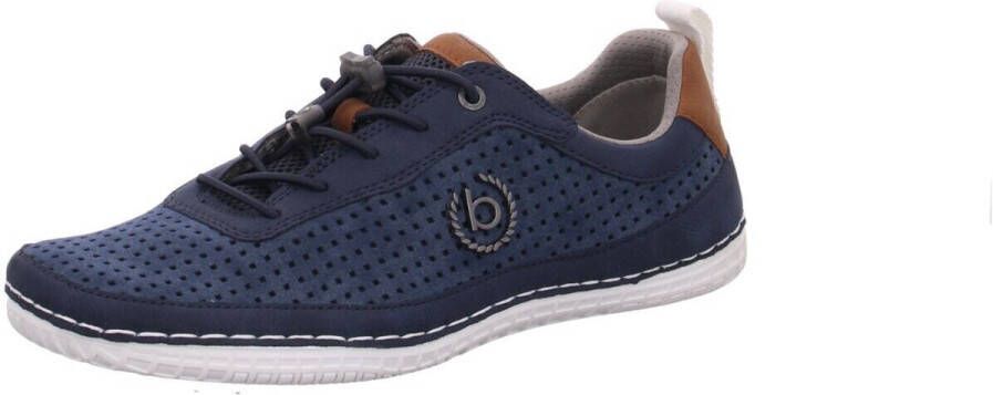 Bugatti Slip-on sneakers vrijetijdsschoen lage schoen slipper met gaatjespatroon