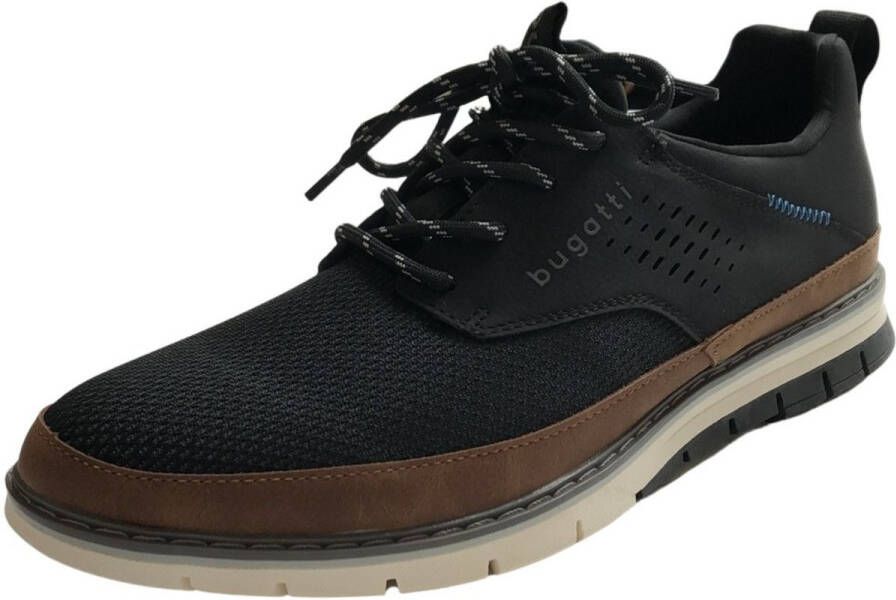 Bugatti Veterschoenen met gaatjespatroon vrijetijdsschoen lage schoen veterschoen