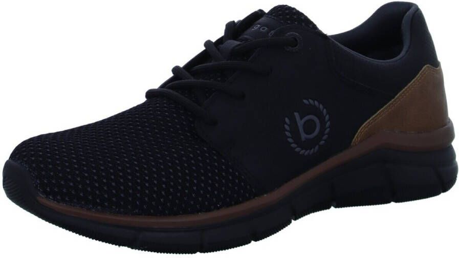 Bugatti Sneakers vrijetijdsschoen veterschoen lage schoen met zijlogo-icoon