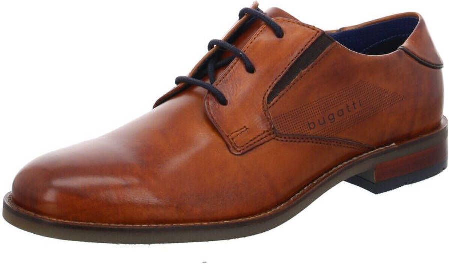 Bugatti Veterschoenen met stretch-inzet vrijetijdsschoen halfhoge schoen veterschoen
