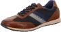 Bugatti leren heren sneakers cognac Uitneembare zool - Thumbnail 3