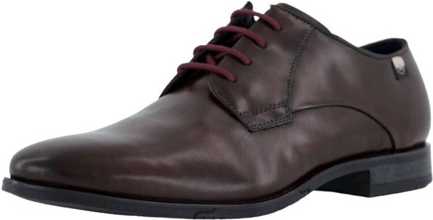Bugatti Leren derby schoenen met labeldetail model 'Gapo'