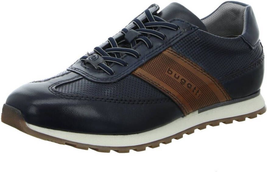 Bugatti Sneakers vrijetijdsschoen lage schoen veterschoen met contrast bies