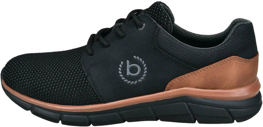 Bugatti Sneakers vrijetijdsschoen veterschoen lage schoen met zijlogo-icoon