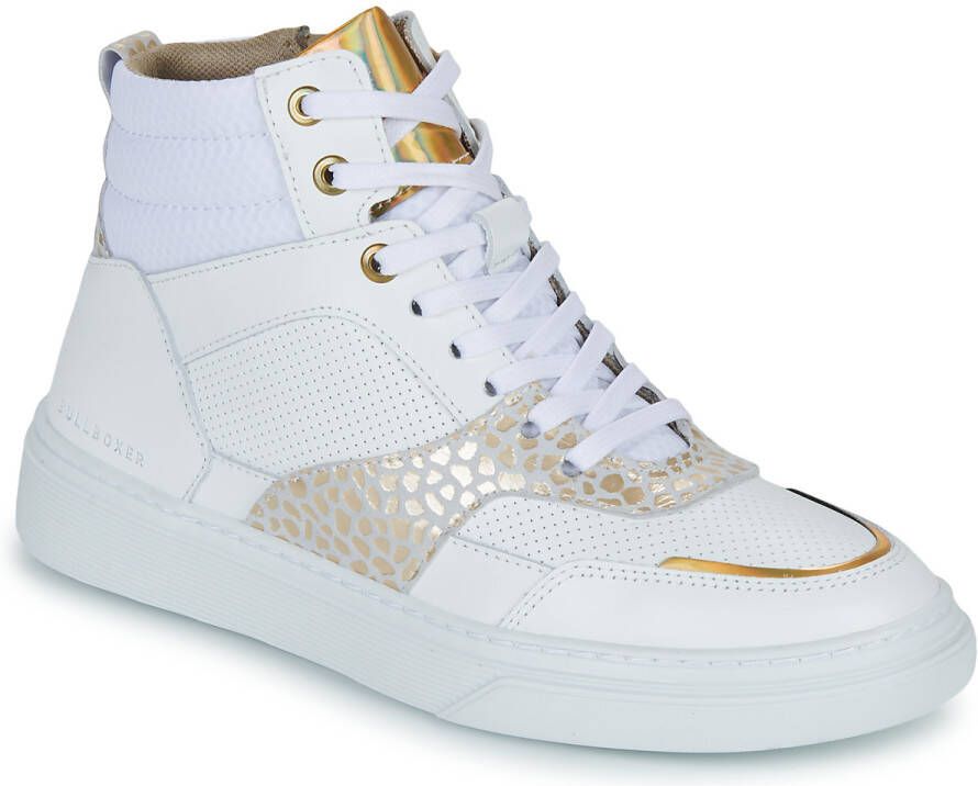 Bullboxer AOP508E6L_WHPN Witte sneaker Hoge sneaker hoge sneaker kinder sneakers kinder sneakers hoog - Foto 5