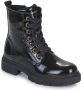 Bullboxer lakleren veterboots zwart Meisjes Leer Effen 30 - Thumbnail 3