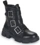 Bullboxer Aaf504 Veterboots Laarzen Met Veters Meisjes Zwart - Thumbnail 4