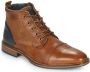 Bullboxer Ankle Boot Bootie Male Cognac Navy Laarzen - Thumbnail 1