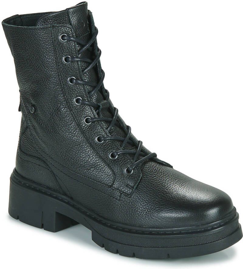 Bullboxer Bulboxer 555501E6L Mira Biker Zwart Leer Biker boots Dames