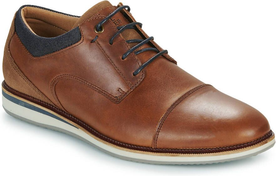 Bullboxer Lace-Up Male Cognac Navy Veterschoenen - Foto 2