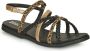 Bullboxer sandalen met panterprint zwart multi Meisjes Imitatieleer Panterprint 38 - Thumbnail 4