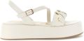 Café Noir Platte sandalen C1GD4001 - Wit