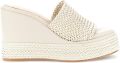 Café Noir Sandalen met sleehak C1GG9700 - Beige