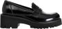 CafèNoir Leren Loafers Black Dames - Thumbnail 2