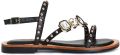 Café Noir Platte sandalen C1GE4003 - Zwart