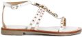 Café Noir Platte sandalen C1GE4005 - Wit