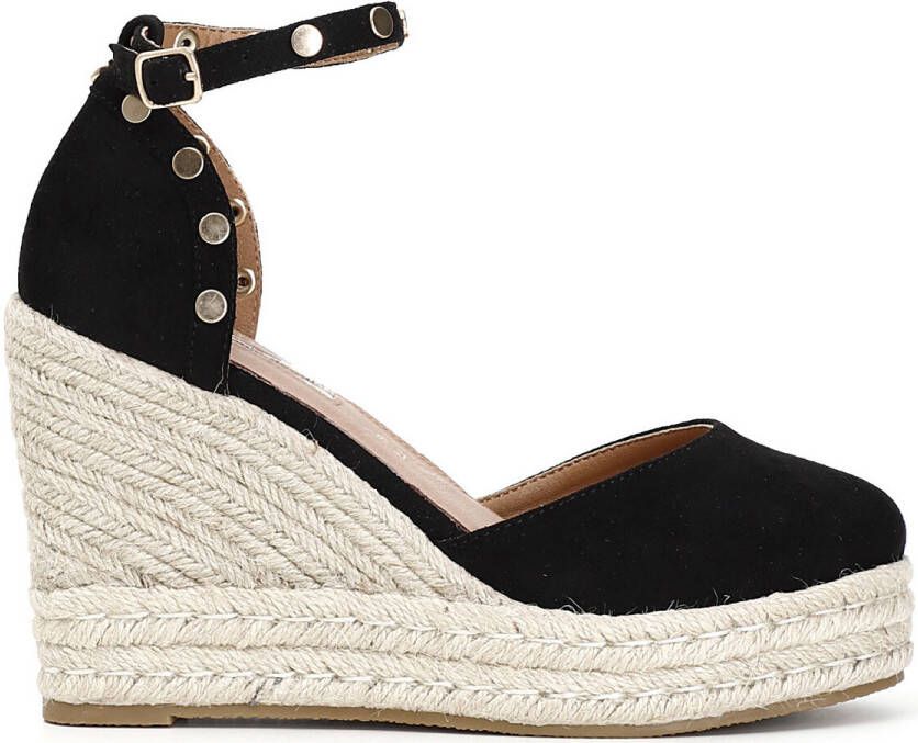 Café Noir Wedges in zwart voor Dames